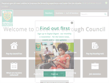 Tablet Screenshot of dacorum.gov.uk